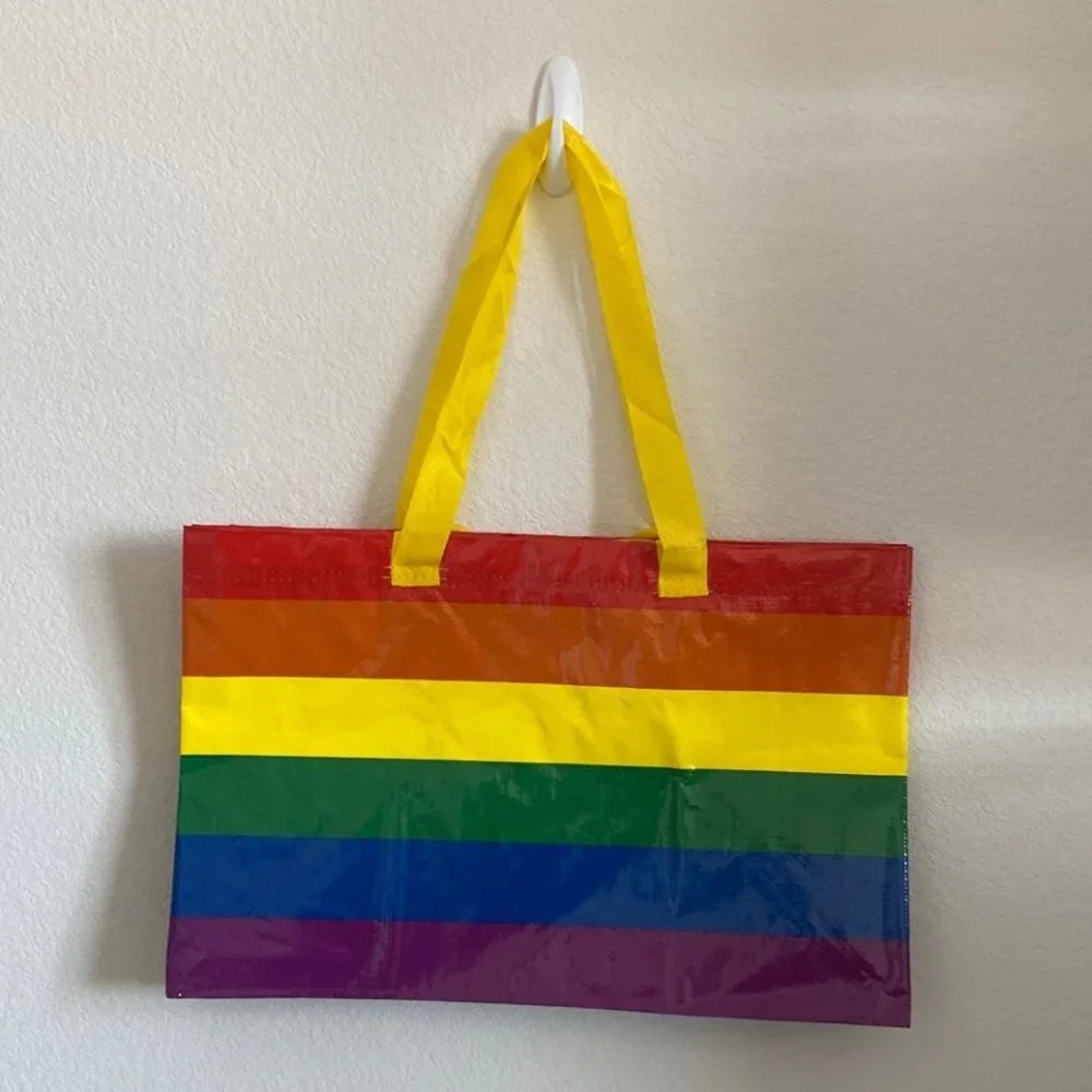 IKEA Rainbow Reusable Shopping Large Tote Bag